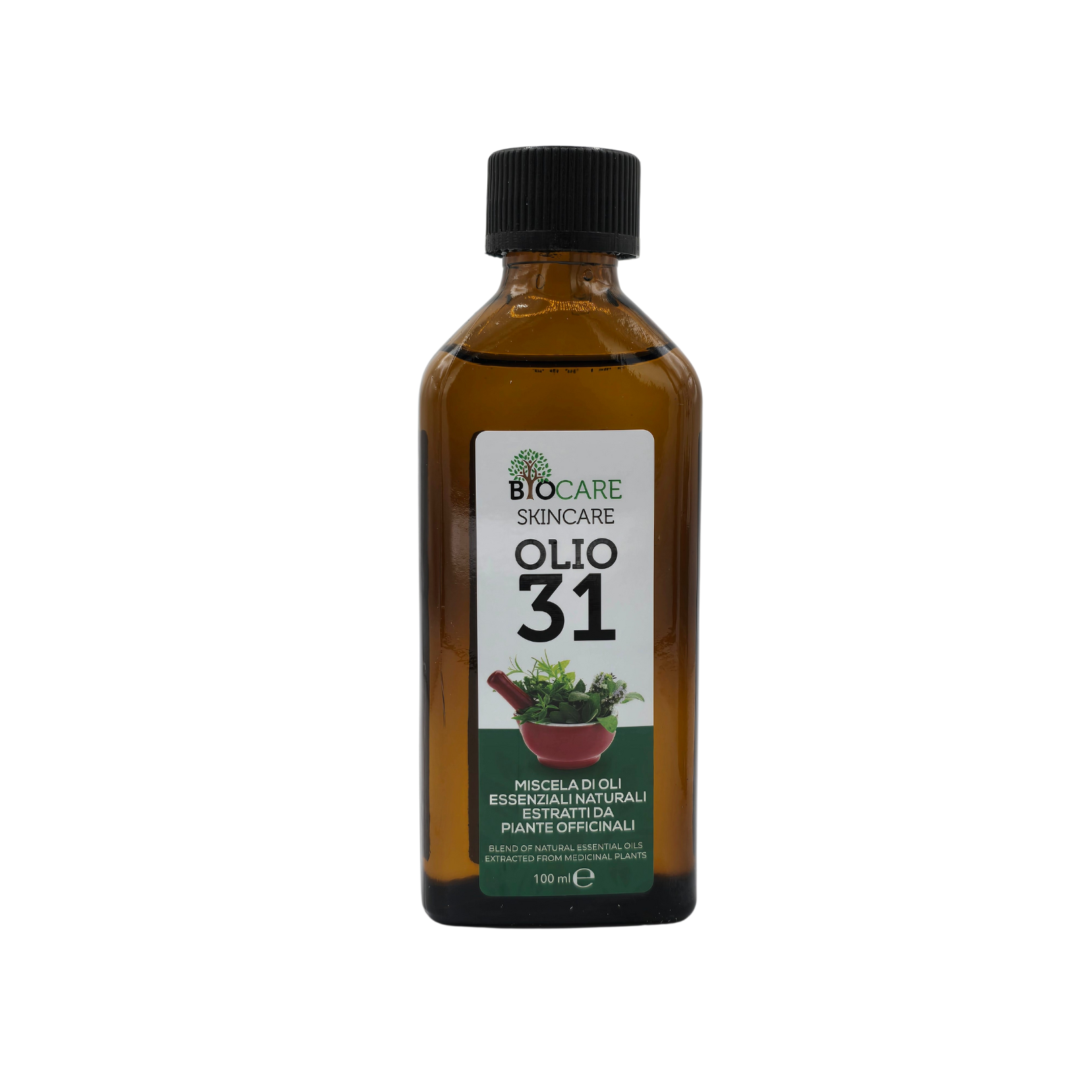 Biocare Skincare Olio 31 – 100ml | Miscela di Oli Essenziali Naturali per Massaggi, Aromaterapia e Benessere