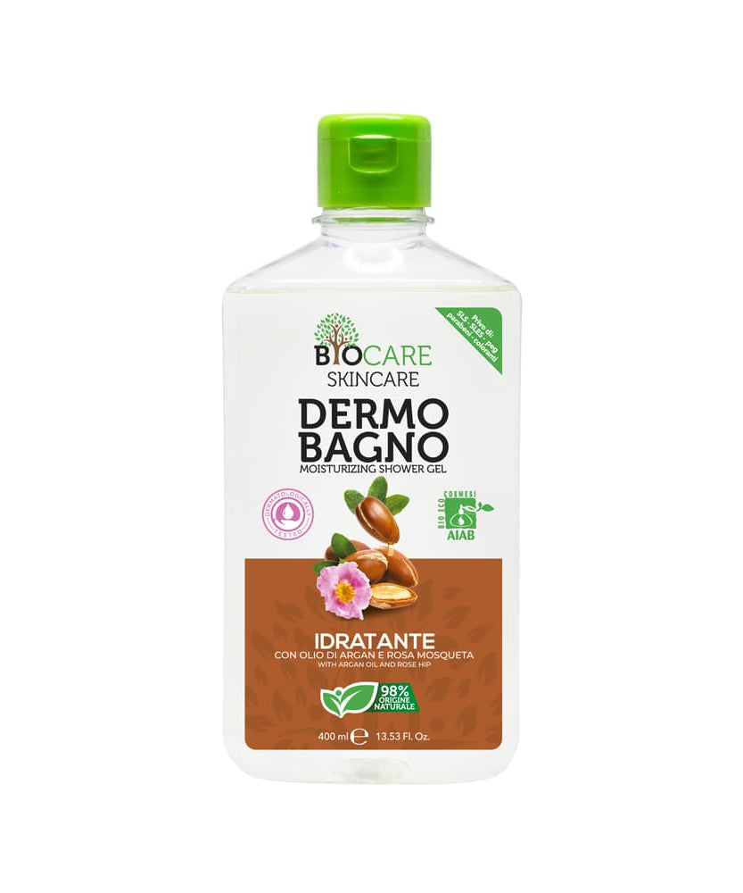 BioCare Dermobagno Idratante Con olio Di Argan E Rosa Mosqueta 400ml