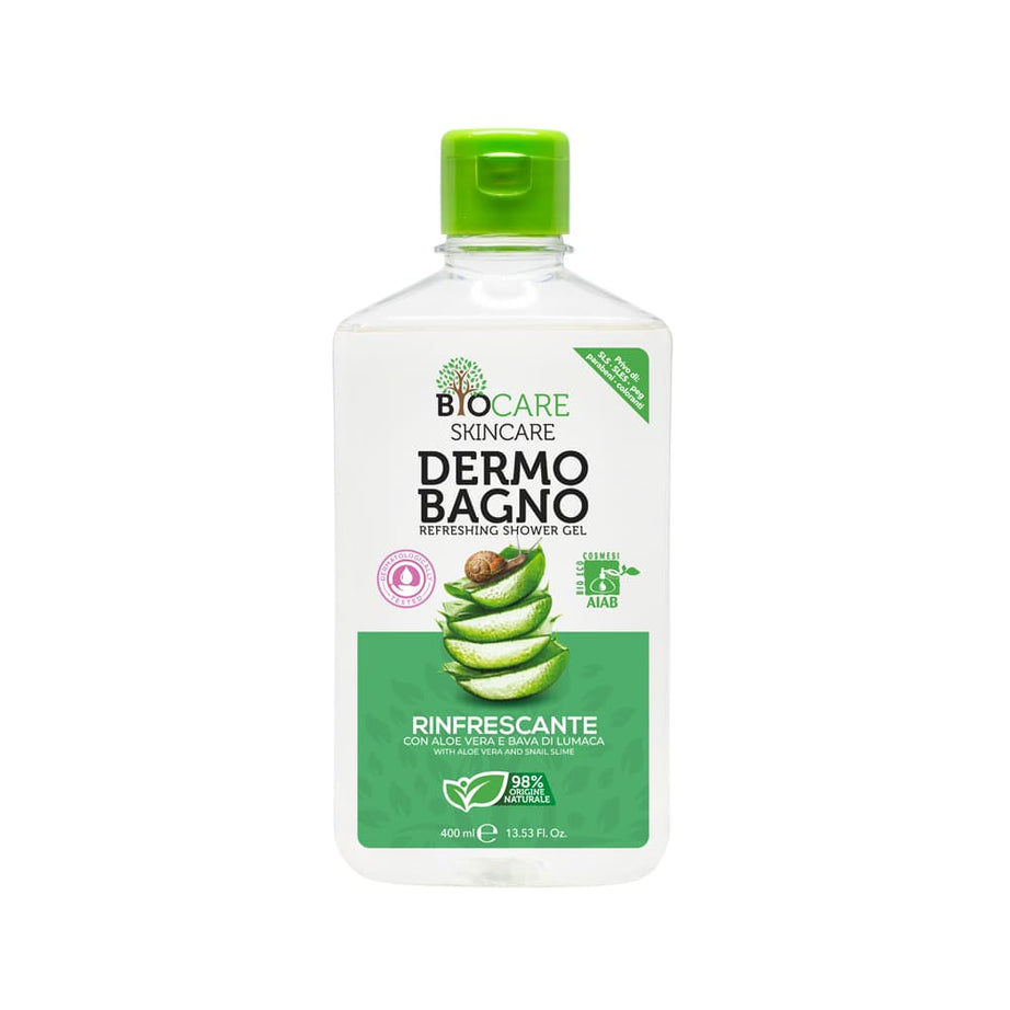 Biocare Dermobagno RINFRESCANTE CON ALOE VERA E BAVA DI LUMACA 400ml