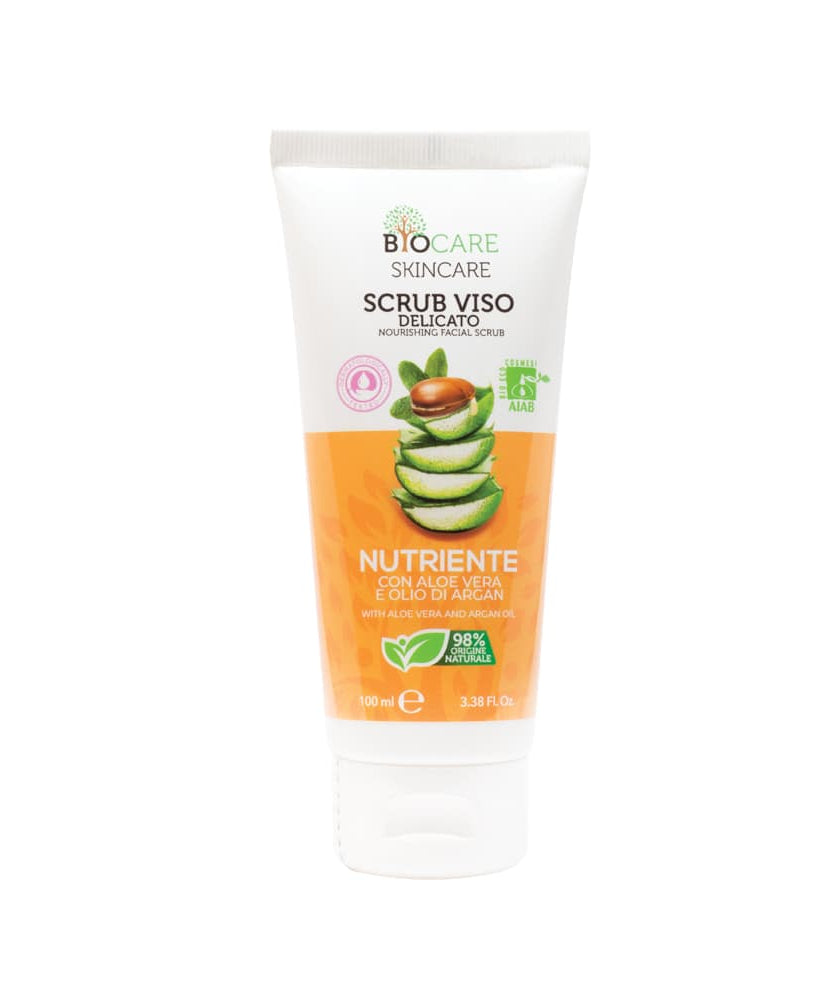 Scrub Viso Nutriente Con Aloe Vera E Olio Di Argan 100ml