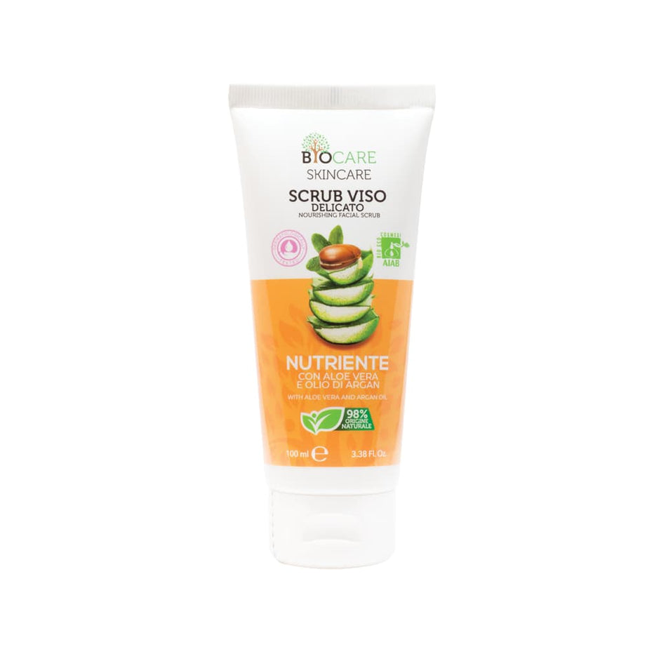 SCRUB VISO NUTRIENTE CON ALOE VERA E OLIO DI ARGAN 100ml