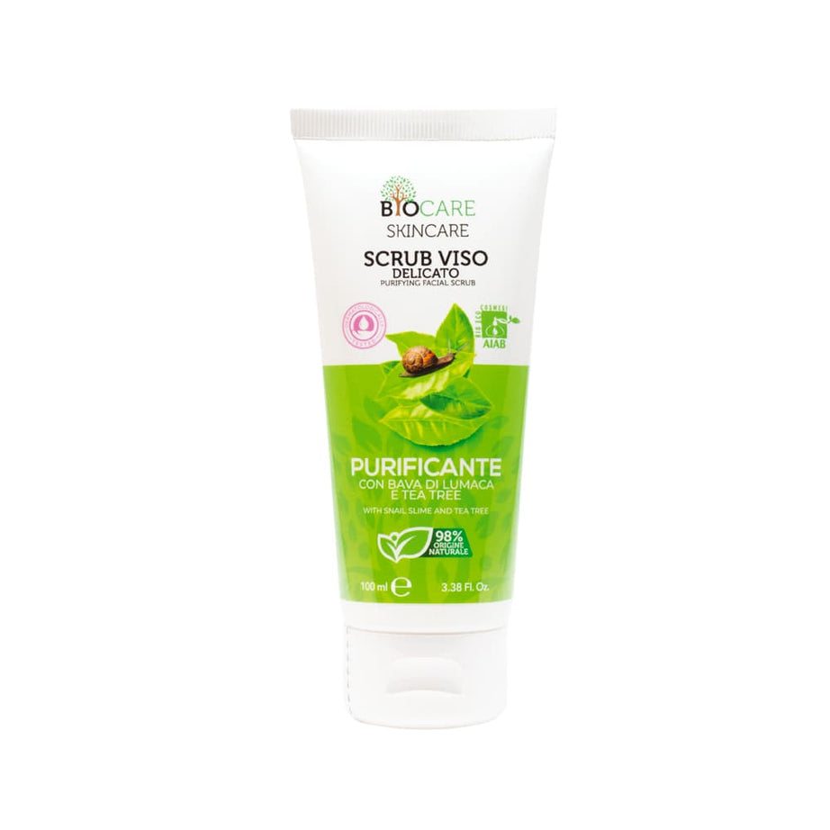 SCRUB VISO PURIFICANTE CON BAVA DI LUMACA E TEA TREE - 100 ml