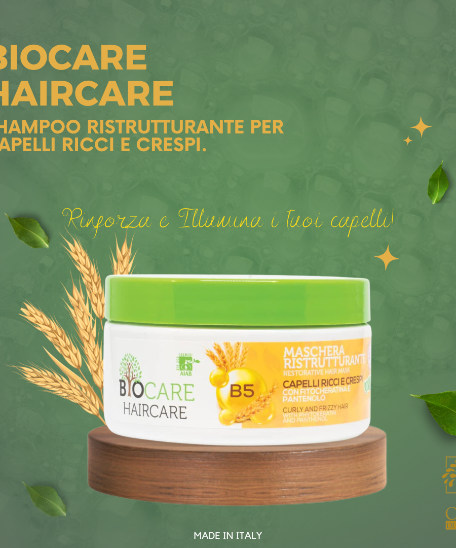 Biocare Maschera Per Capelli Ricci E Crespi