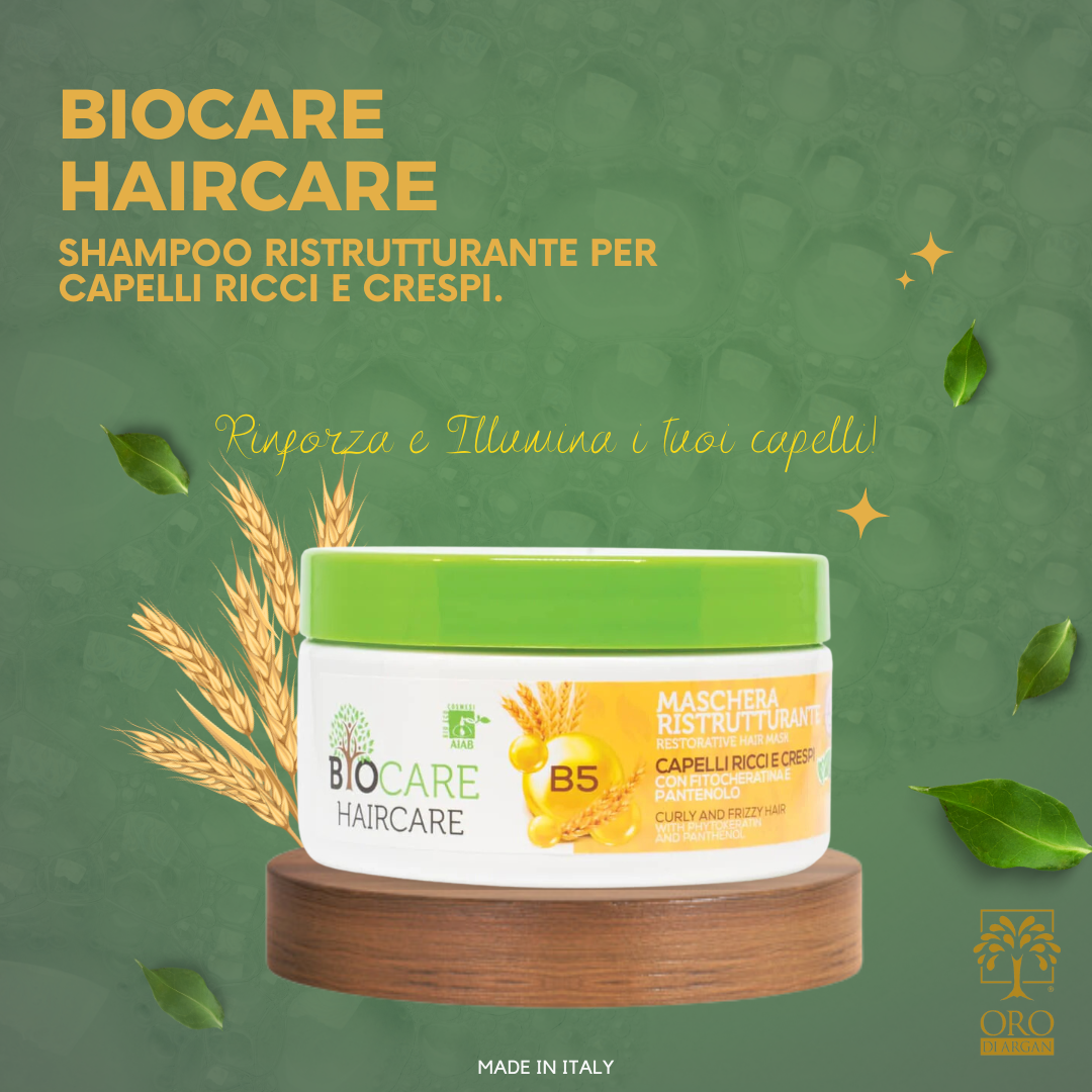 Biocare Maschera Per Capelli Ricci E Crespi