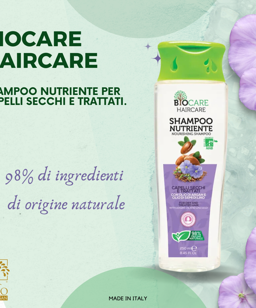 Biocare Shampoo Nutriente Per Capelli Secchi E Trattati