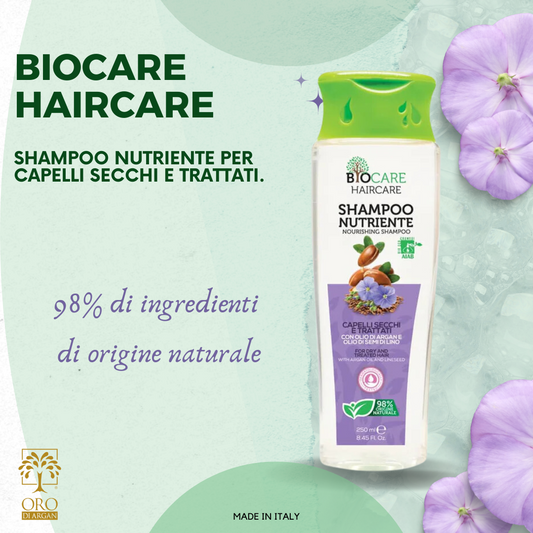 Biocare Shampoo Nutriente Per Capelli Secchi E Trattati