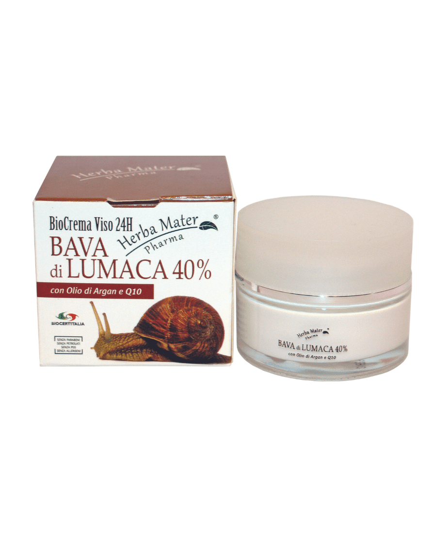 Snail slime 40% BioCrema 24 hours a day 50 ml with Argan oil and Q10