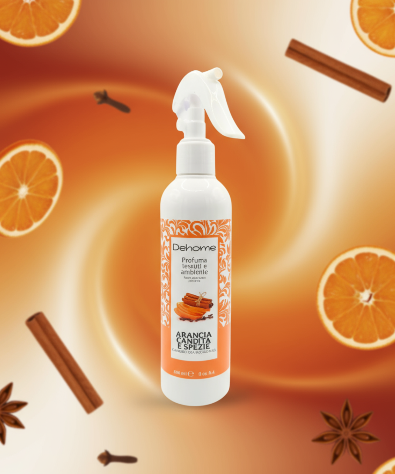 Profuma Tessuti e Ambiente Arancia Candita e Spezie | 250ml