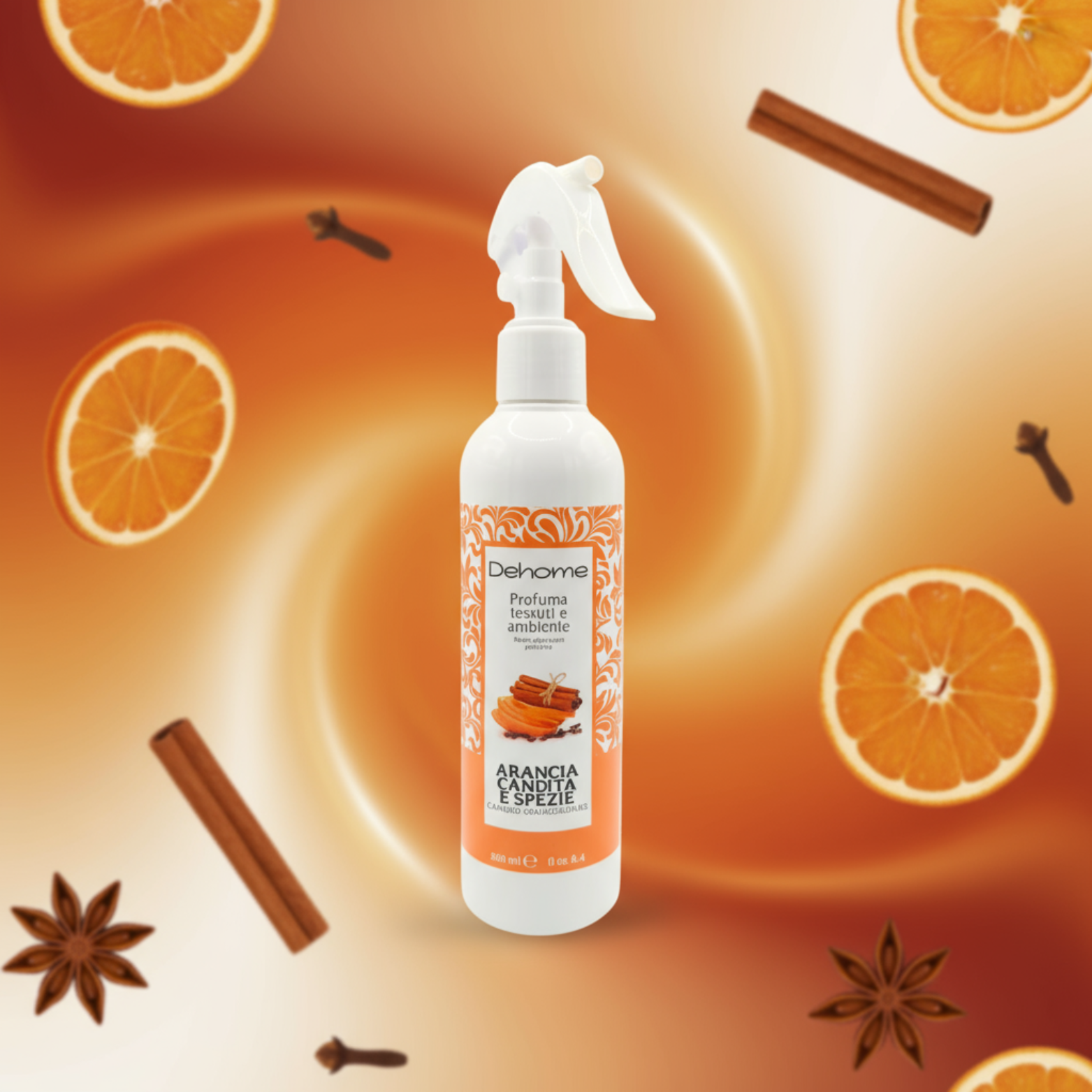 Profuma Tessuti e Ambiente Arancia Candita e Spezie | 250ml