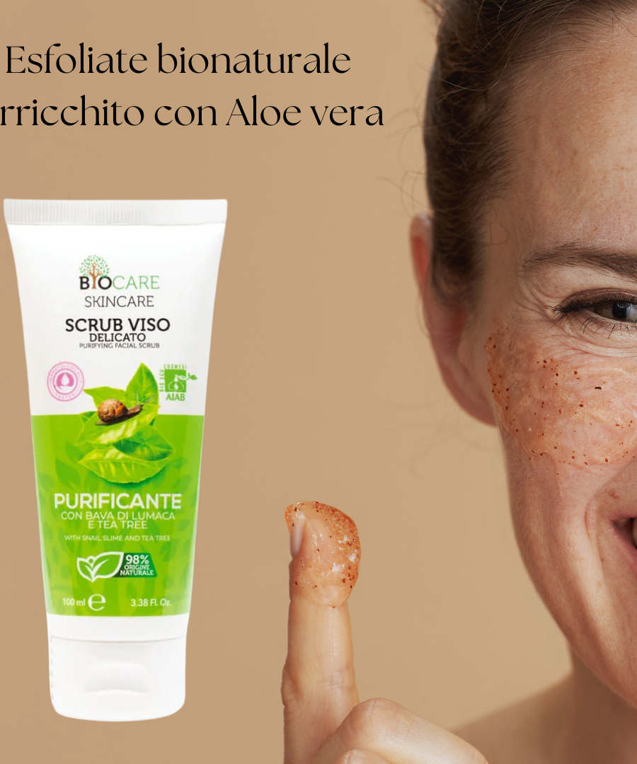Scrub Viso Purificante Con Bava Di Lumaca E Tea Tree - 100 ml