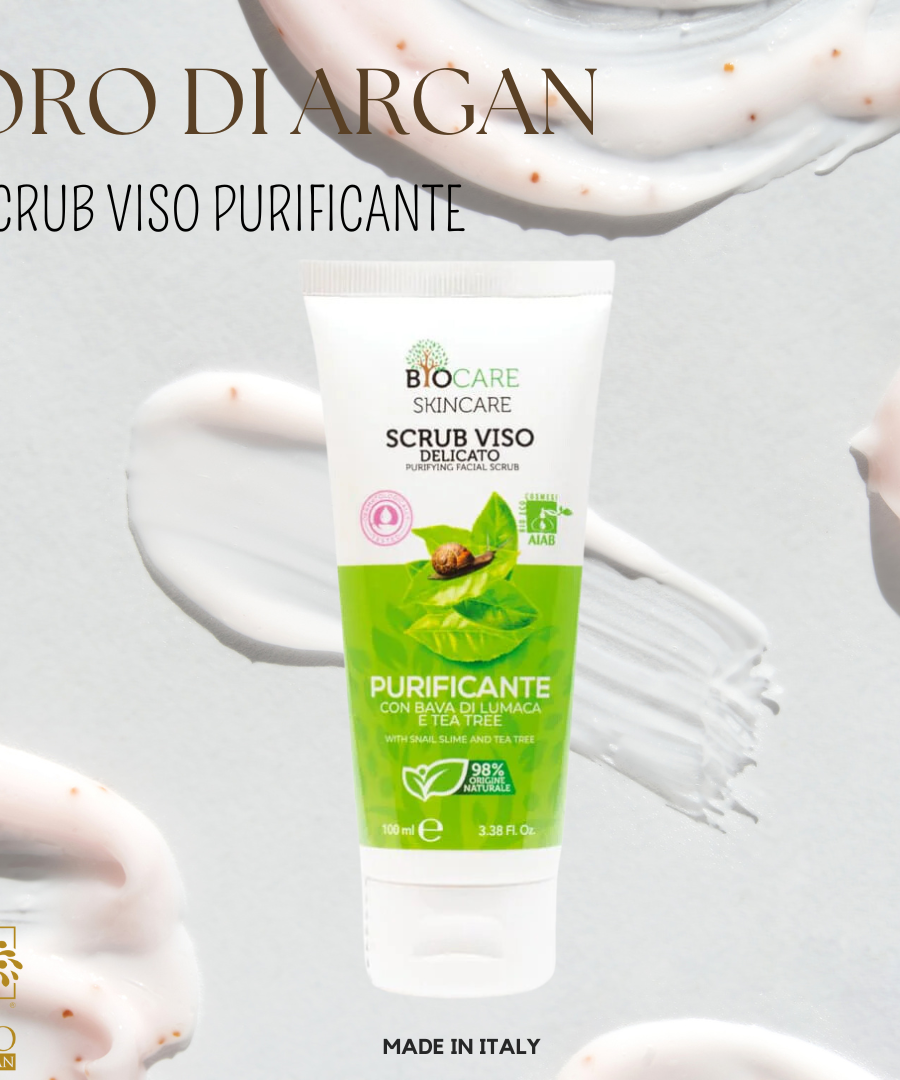 Scrub Viso Purificante Con Bava Di Lumaca E Tea Tree - 100 ml