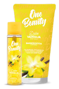 CONFEZIONE REGALO ONE BEAUTY- DOLCE VANIGLIA- ACQUA PROFUMATA 100 ML+ BAGNODOCCIA 200 ML