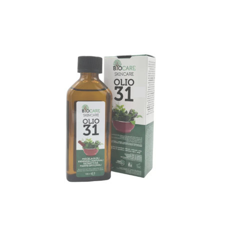 Biocare Skincare Olio 31 – 100ml | Miscela di Oli Essenziali Naturali per Massaggi, Aromaterapia e Benessere