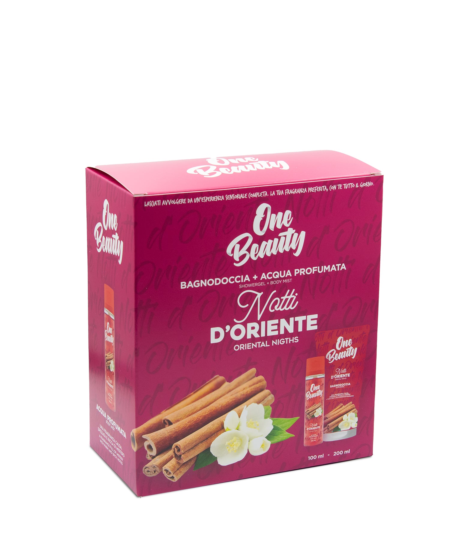 CONFEZIONE REGALO ONE BEAUTY- NOTTI D'ORIENTE- ACQUA PROFUMATA 100 ML+ BAGNODOCCIA 200 ML