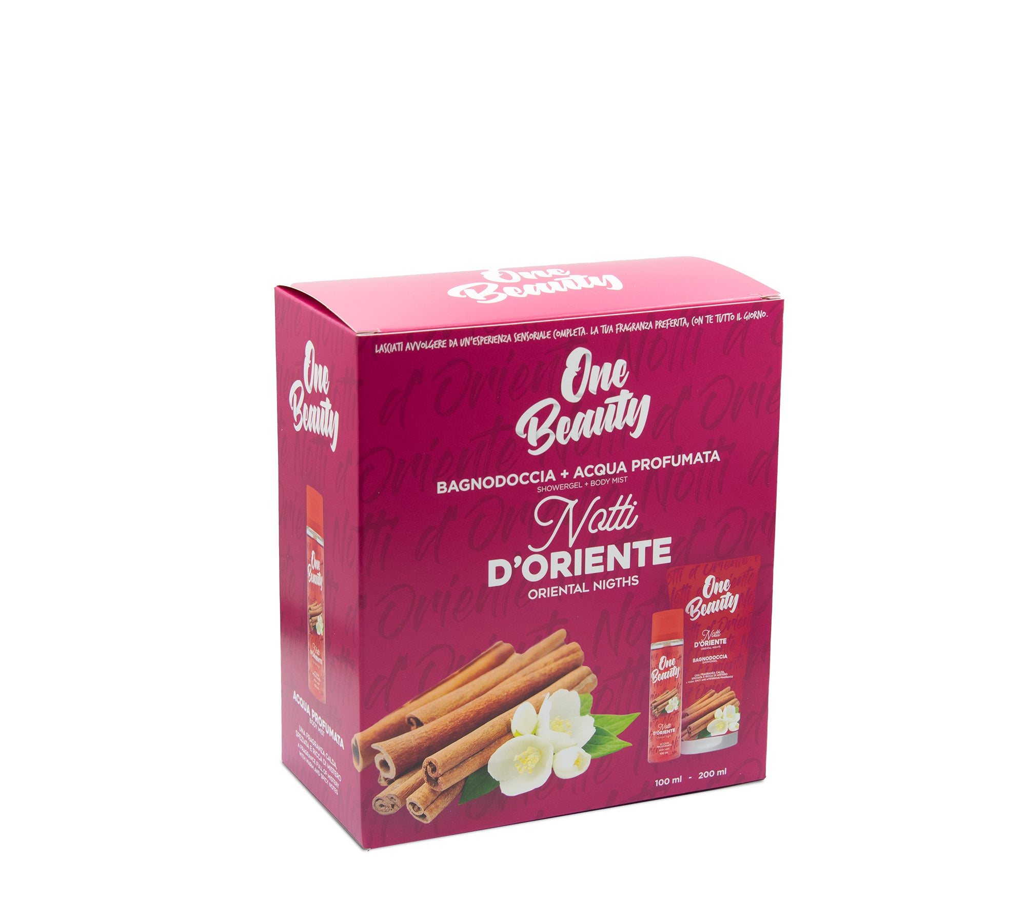 CONFEZIONE REGALO ONE BEAUTY- NOTTI D'ORIENTE- ACQUA PROFUMATA 100 ML+ BAGNODOCCIA 200 ML