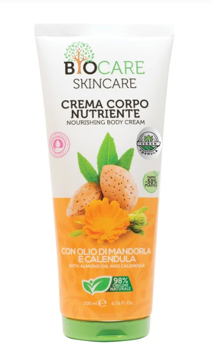 BioCare Crema Corpo Nutriente Con Olio Mandorla e Calenduela 200ml